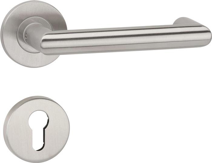 TECWERK  Feuerschutzgarnitur NW-443-1 Edelstahl 60 für Türstärke 42-78 mm PZ run