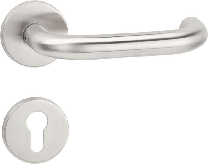 TECWERK  Feuerschutzgarnitur NW-494-2 Edelstahl 62 D/K für Türstärke 40-58 mm PZ