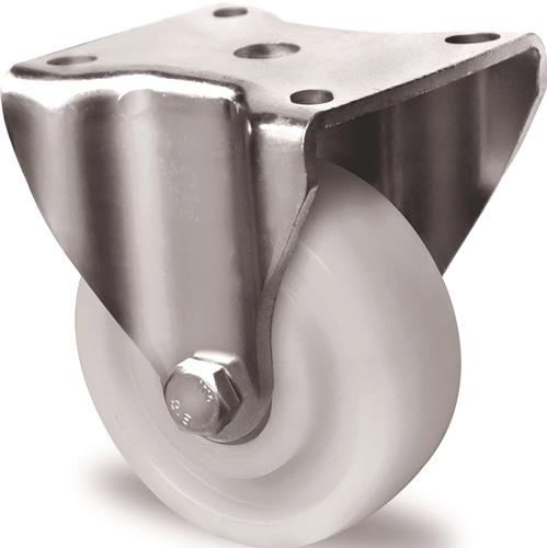 TECWERK 2000276084 Schwerlast-Bockrolle D.125mm Trgf.700kg Ku.Platte L100xB88mm