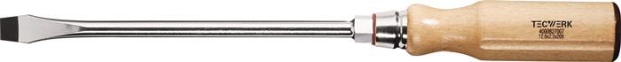 TECWERK 2000827007 Schraubendreher Schneiden-B.12mm Klingen-L.200mm Holzgr.Rundk