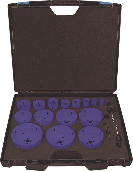 TECWERK  Lochsägen-Satz  17-teilig 19-114 mm Schnitttiefe 38 mm HSS-Co8