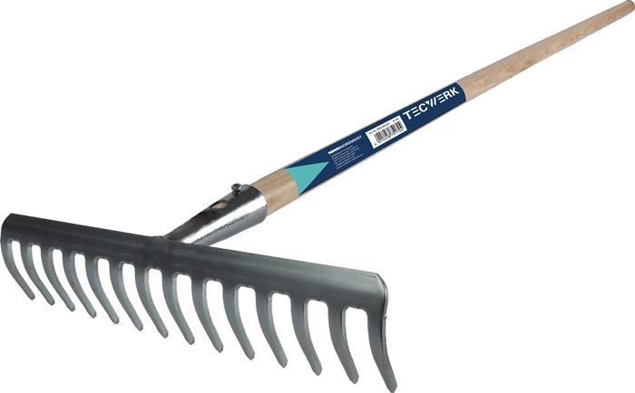 TECWERK  Rechen Arbeits-B.350mm 14 Zinken verz.TECWERK    Alu-Rechen Streichkant