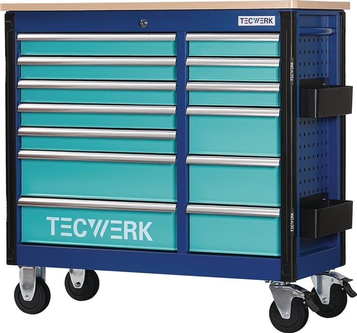 TECWERK 2000871507 Rollwerkbank PLUS 2.0 S Außen-B1150xT500xH1015mm Schubl.13 30