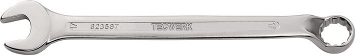 TECWERK 2000823689 Ringmaulschlüssel SW 19mm L.256mm Form B CV-Stahl TECWERK 200