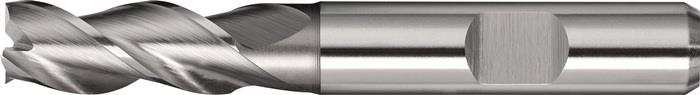 TECWERK 2000866272 Bohrnutenfräser DIN 844 Typ W D.3mm HSS-Co8 Weldon Z.3 kurz T