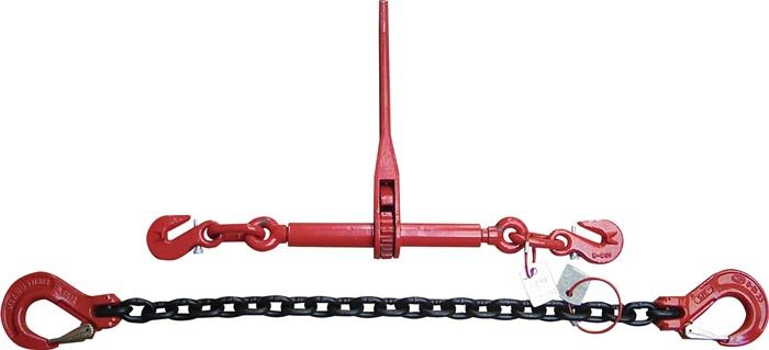 TECWERK 2000365154 Zurrspannkette zweiteilig Güte 8 3,0m S.10mm Zugkr.6300 daN 1