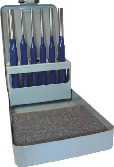 TECWERK  Splintentreiber-Satz  6 teilig 3-4-5-6-8-10 mm  Metallkassette