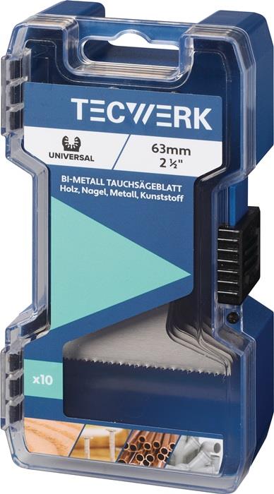 TECWERK  Tauchsägeblätter  Breite 63 mm Eintauchtiefe 42 mm 10 St. Universal
