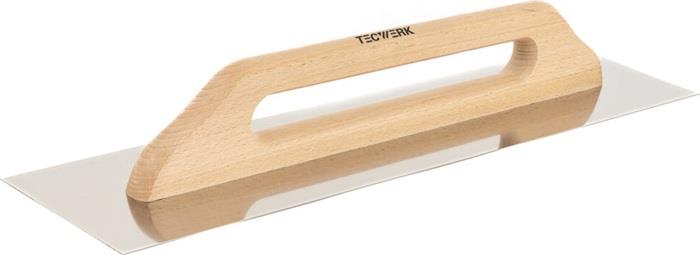 TECWERK  Schweizer Glättekelle L.500mm B.130mm rostfr.m.H-Heft VA S.0,7mm TECWER