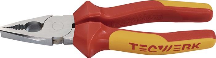 TECWERK 2000810240 Kombizange L.160mm Mehrkomp.-Hülle verchr.VDE TECWERK 2000810