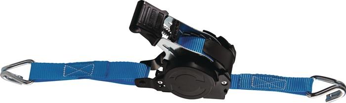 TECWERK 2000365136 Autom.Zurrgurt DIN EN 12195-2 L.3m B.50mm m.Spitzh.