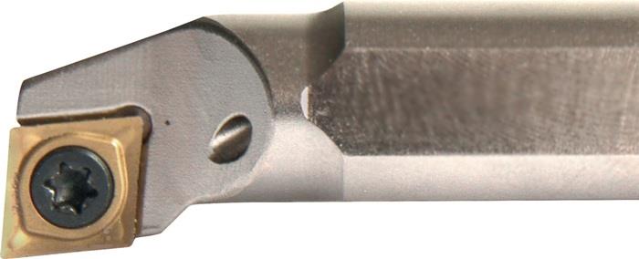 TECWERK  Bohrstange  A08F-SCLCR 06 rechts vernickelt mit Innenkühlung