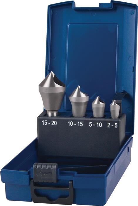 TECWERK  Querlochsenker-Satz  2-5/5-10/10-15/15-20 mm HSS-Co 4 teilig Kunststoff