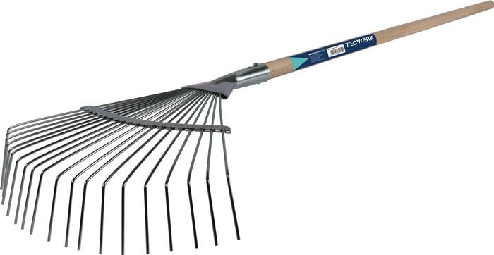 TECWERK  Fächerbesen Arbeits-B.415mm Metal/HO TECWERK   mit Stiel 1,4 m Weitere