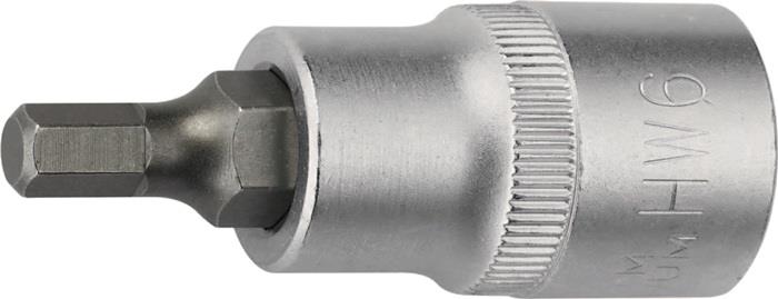 TECWERK  Steckschlüsseleinsatz  1/2 '' Innen-6-kant Schlüsselweite 10 mm Länge 5