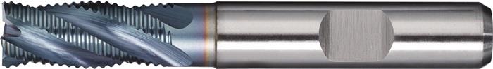 TECWERK 2000866083 Schaftfräser DIN 844 Typ HR D.25mm Einsatz-L.63mm HSS-Co5 TiC