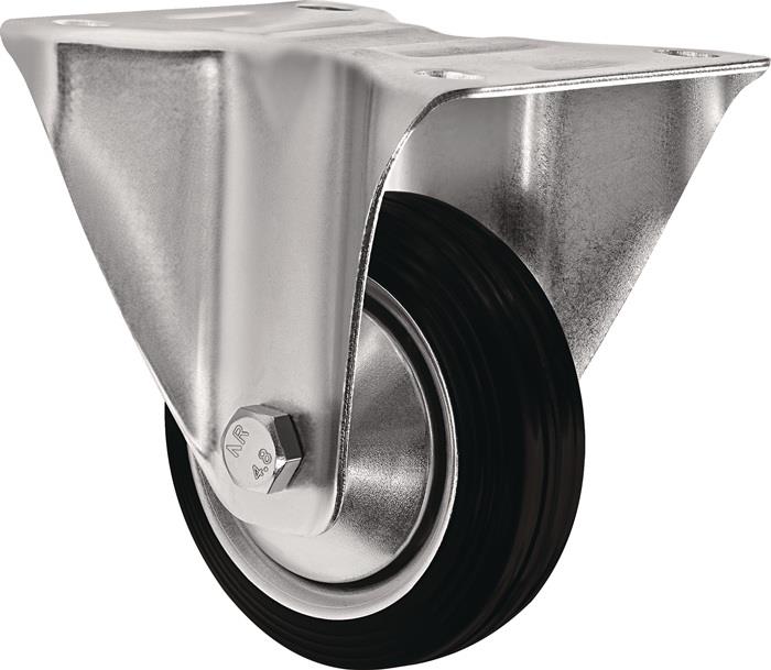 TECWERK 2000276009 Bockrolle D.200mm Trgf.205kg VG Platte L135xB110mm TECWERK