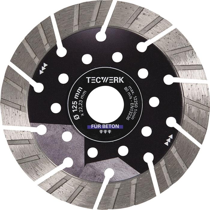 TECWERK 2000865409 Diamanttrennscheibe BETON PRO D.350mm Bohr.25,4mm Seg.-H.15mm