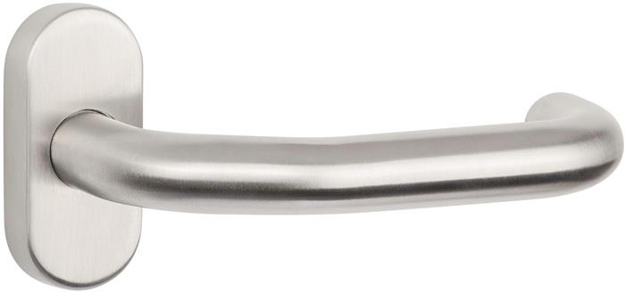 TECWERK  Profiltürdrückerlochteil NW-500-1 VA 60 U-Form 8mm gekr.TECWERK   Edels