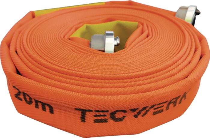TECWERK 2000350076 Bau-/Industrieschlauch ID 75mm L.20m leuchtorange Rl.TECWERK