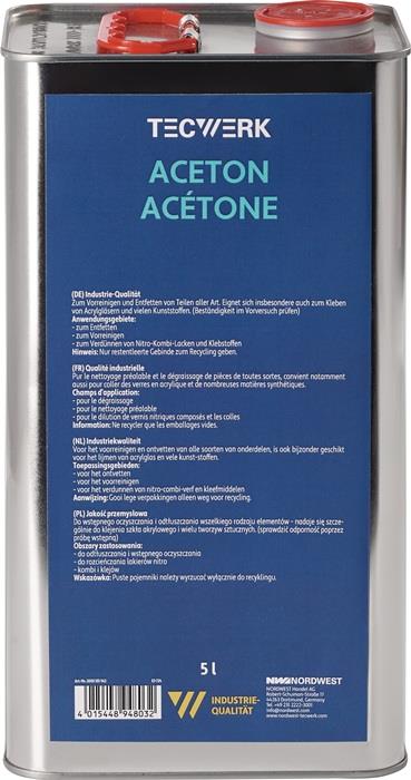 TECWERK 2000355962 Aceton 5l Kanister TECWERK 2000355962
