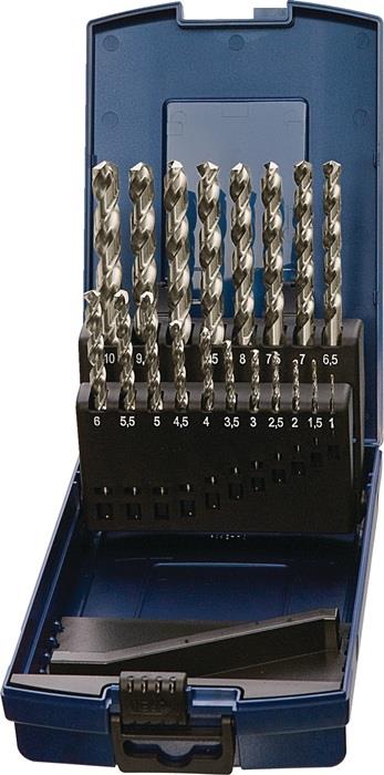 TECWERK  Spiralbohrer-Satz DIN 338 Typ VA Nenn-Ø 1-5,9x0,1 mm HSS-Co 50 teilig K