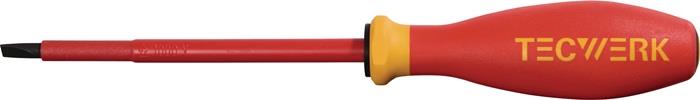 TECWERK 2000828028 Schraubendreher Schneiden-B.5,5mm Klingen-L.125mm VDE isol.TE