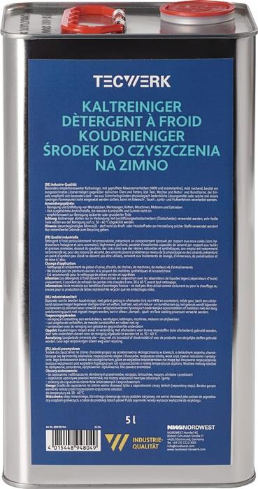 TECWERK 2000355964 Kaltreiniger 5l Kanister TECWERK 2000355964