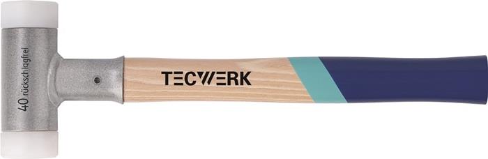 TECWERK  Schonhammer  Länge 350 mm Kopf-Ø 30 mm Hickory rückschlagfrei hart Nylo