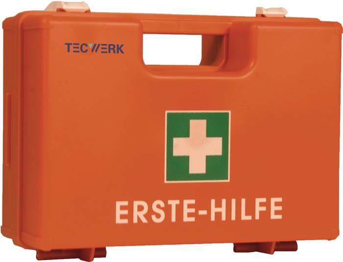 TECWERK 2000386040 Erste Hilfe Koffer BAUBRANCHE B260xH170xT110ca.mm orange TECW