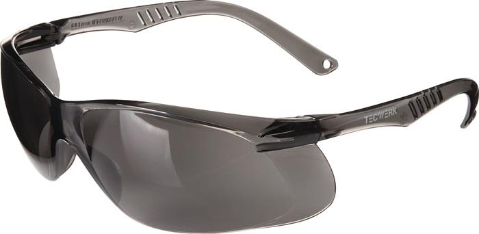 TECWERK 2000370003 Schutzbrille Daylight One EN 166 Bügel schwarz,Scheibe smoke
