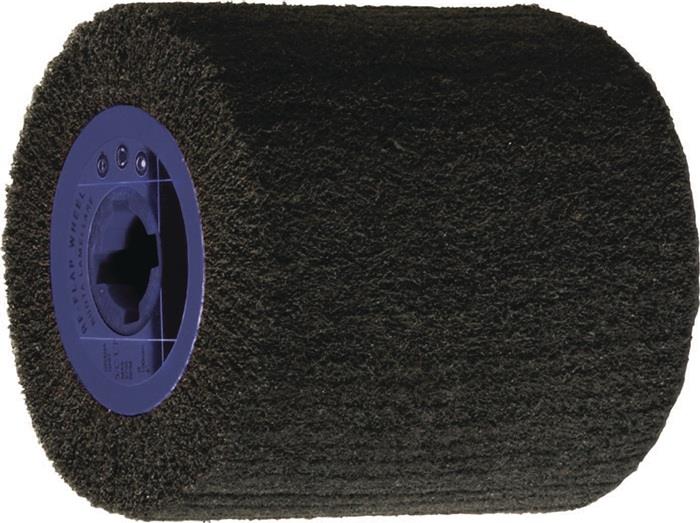 TECWERK  Satinierwalze Vlies  150 medium braun Ø110xB100mm 19 mm