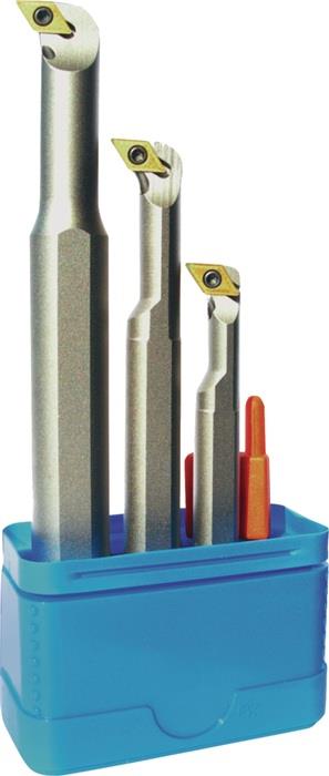 TECWERK  Bohrstangen-Set  SDUC-L 07 links vernickelt mit Innenkühlung 3 teilig