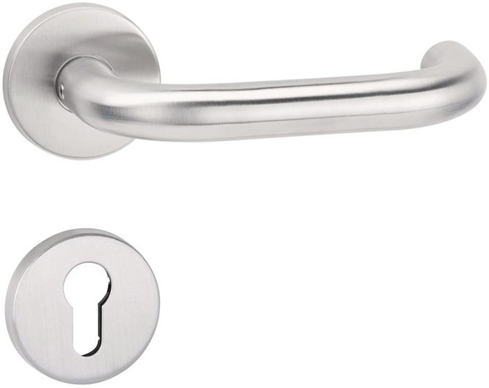 TECWERK  Antipanikdrückergarnitur NW-491 Edelstahl 60 für Türstärke 45-58 mm PZ