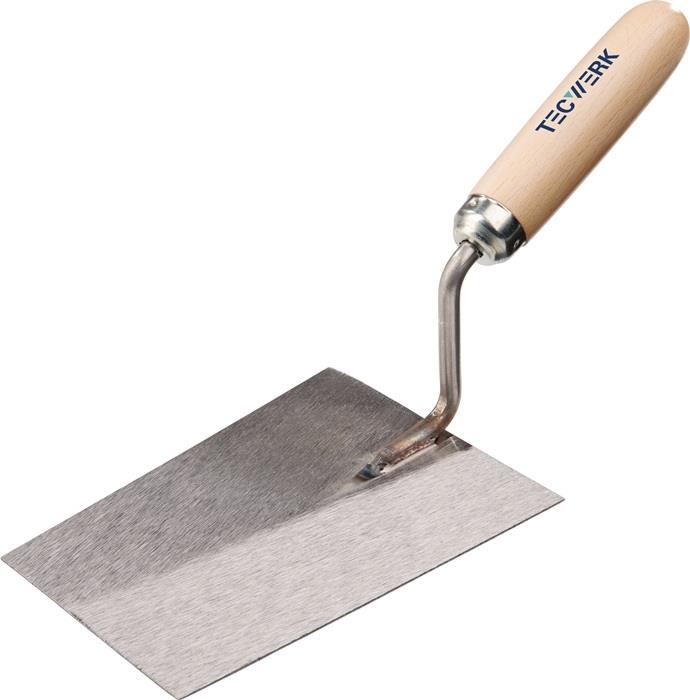 TECWERK 2000816719 Maurerkelle L.160mm B.115mm m.Buchenholzheft,ger.Hals gehär.S
