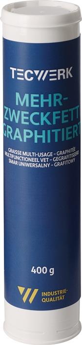 TECWERK 2000355306 Mehrzweckfett graphitiert 400g schwarz Kartusche TECWERK 2000