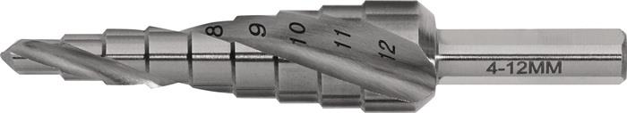 TECWERK  Stufenbohrer  Bohrbereich 4-12 mm HSS spiralgenutet Schneidenanzahl 2 S