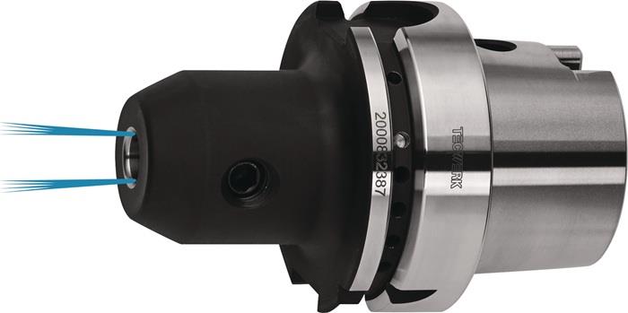 TECWERK 2000833838 Flächenspannfutter DIN 69893A Weldon Spann-D.12mm HSK-A63 A.-