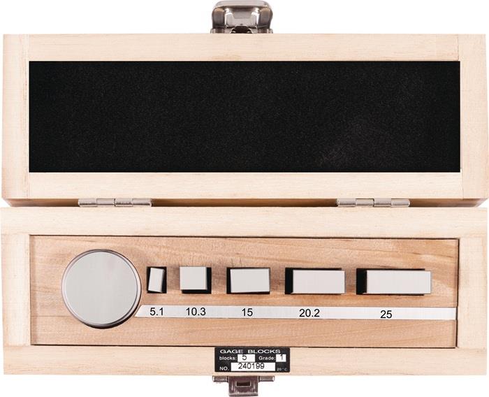 TECWERK  Parallelendmaß-Satz  Toleranzklasse 1 5 teilig Stahl