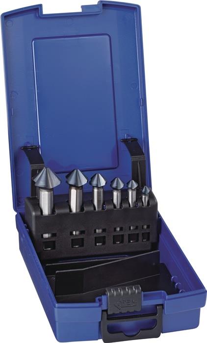 TECWERK  Kegelsenker-Satz DIN 335 C 90 ° 6,3-20,5 mm HSS Nano 6-teilig Kunststof