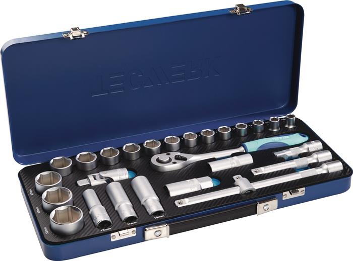 TECWERK  Steckschlüssel-Satz  27-teilig 1/2 '' Schlüsselweiten 10-32 mm Anzahl Z