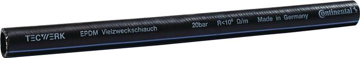TECWERK  EPDM Industrie- und Vielzweckschlauch  Länge 40 m Innen-Ø 25 mm Außen-Ø