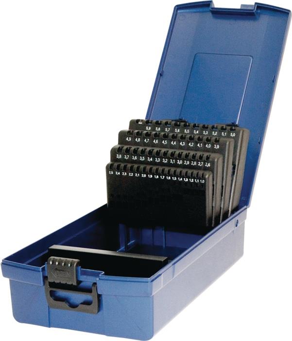 TECWERK 2000861916 Leerkassette f.Spiralbohrer DIN 338 Abm.1-5,9mm steig.um 0,1m