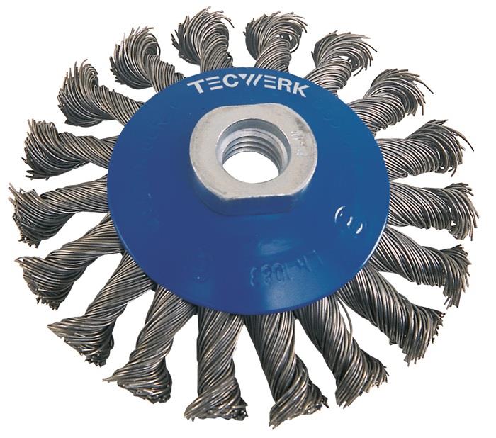 TECWERK 2000841149 Kegelbürste D.115mm Drahtstärke 0,5mm STA 15mm 12500min-¹ TEC