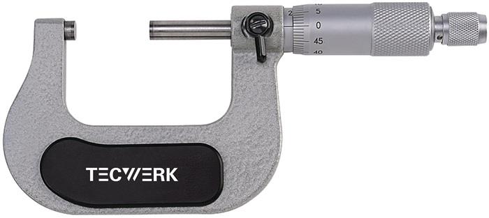 TECWERK 2000851152 Bügelmessschraube DIN 863/1 25-50mm Spindel-D.6,5mm TECWERK 2