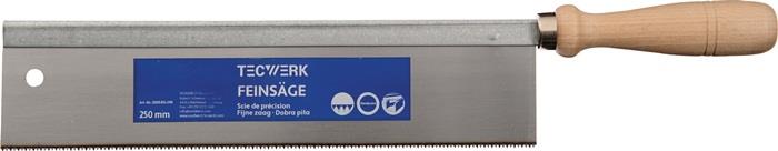 TECWERK  Feinsäge Blatt-L250xB60mm feine Schnitte in HO a.Buche STA C75 ger.TECW