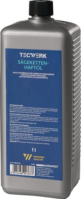 TECWERK 2000355320 Sägekettenhaftöl  75-95 mm²/s (bei 40°C) 1 l
