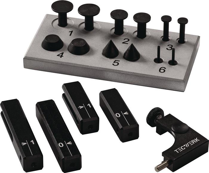 TECWERK  Messzeug-Satz  18 teilig  passend zu digital Messschieber