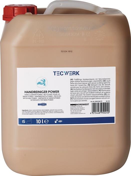TECWERK 2000386571 Handreiniger Power 10l seifenfrei,lösemittelfrei ,parfümiert