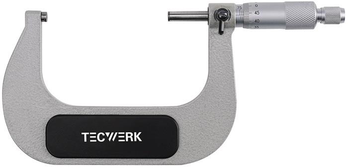 TECWERK 2000851154 Bügelmessschraube DIN 863/1 75-100mm Spindel-D.6,5mm TECWERK